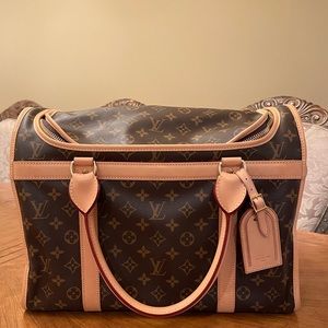 LOUIS VUITTON Monogram Sac Chien 40 Pet Carrier